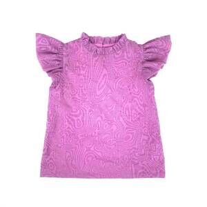NEW LITTLE OLIN kids ruffle top in fuschia